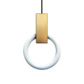 Modern Led Glass Ring Pendant Lamp Lighting For Living Room